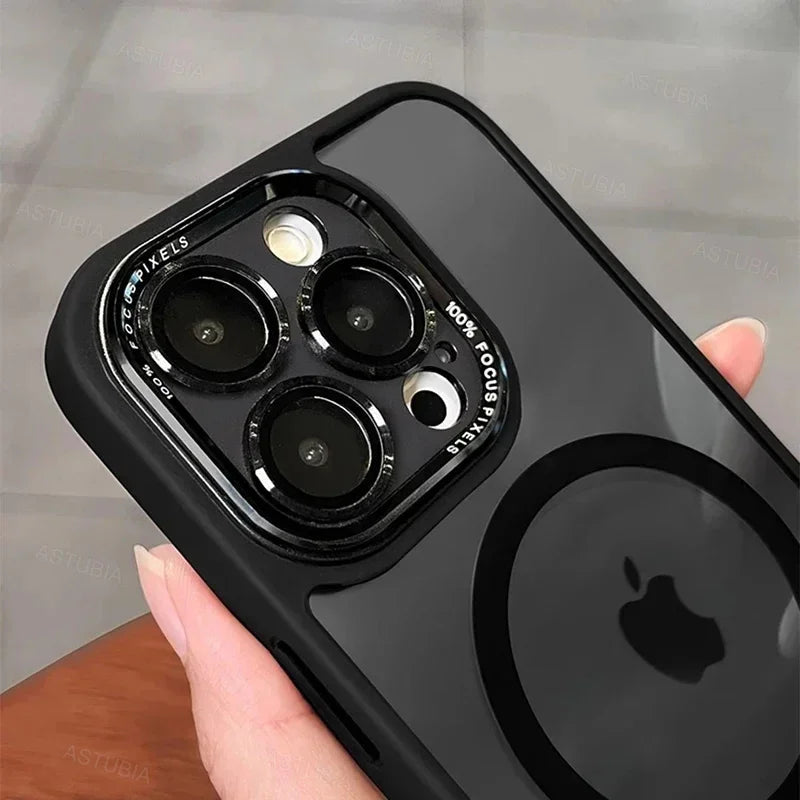Luxury Magnetic Metal Lens Bumper Case