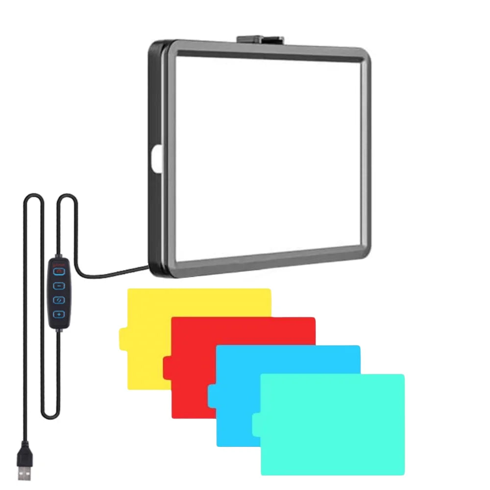 8-Inch RGB LED Video Light Panel – USB 5V, 3000K–6000K Adjustable