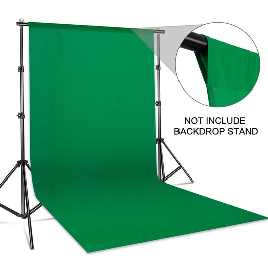Backdrop Cloth – Green/White/Black Cotton Screen for Studio & Streaming