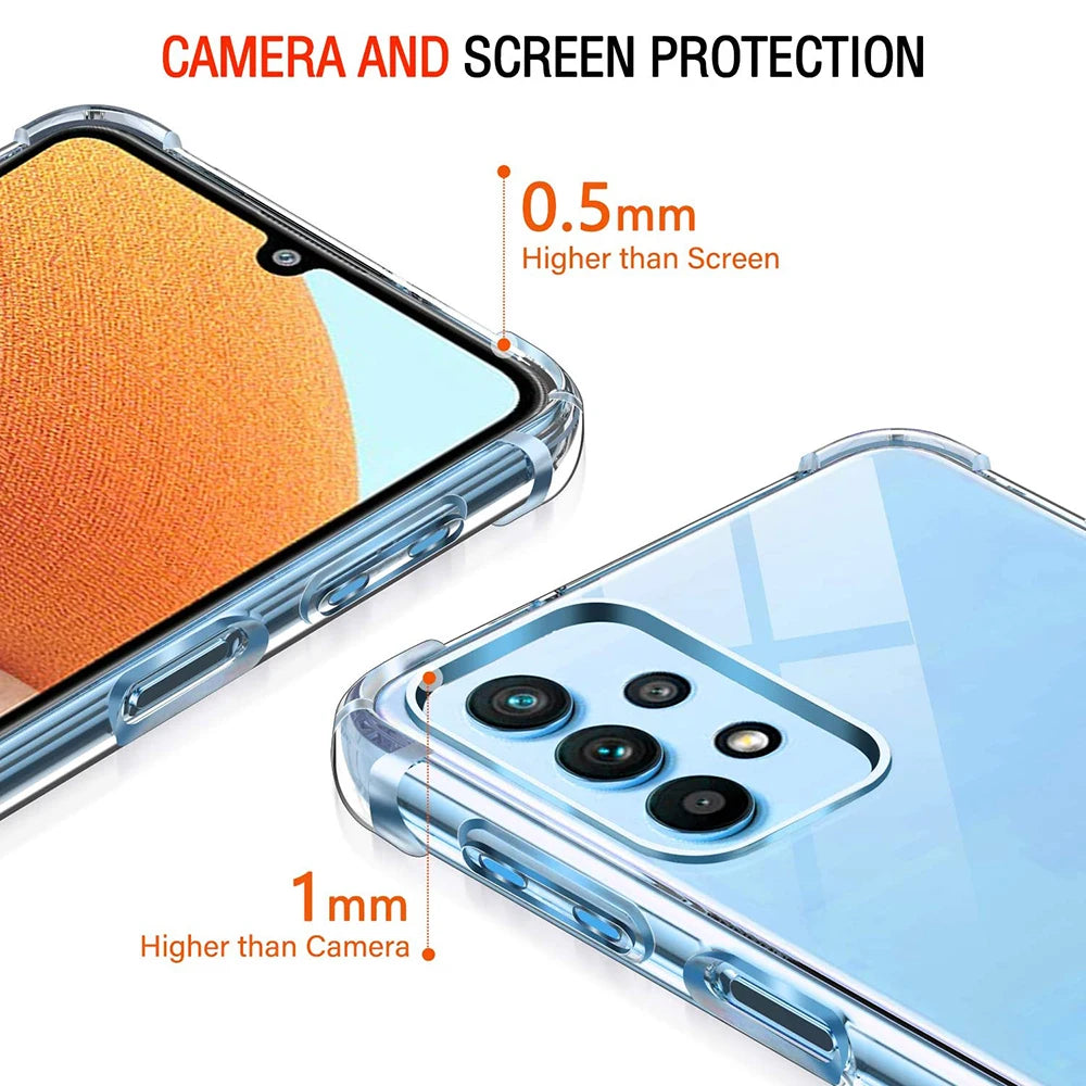 Shockproof Silicone Soft Case For Samsung A-Series
