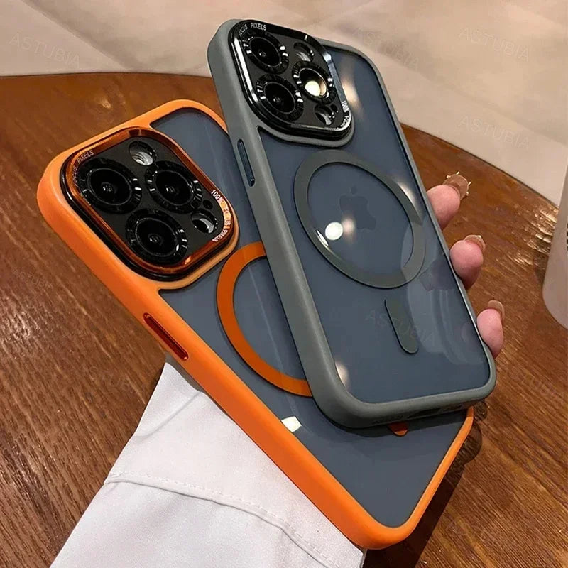 Luxury Magnetic Metal Lens Bumper Case