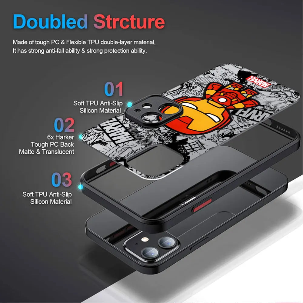 Marvel Superhero Shockproof Armor Case for iPhone