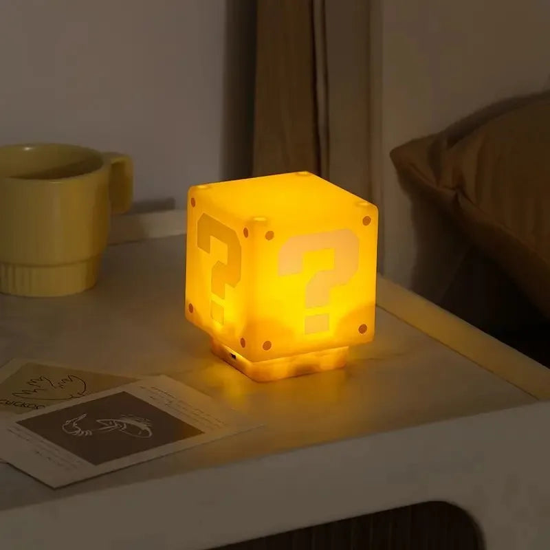 Mystery Block LED Night Light – USB Rechargeable Desk Lamp