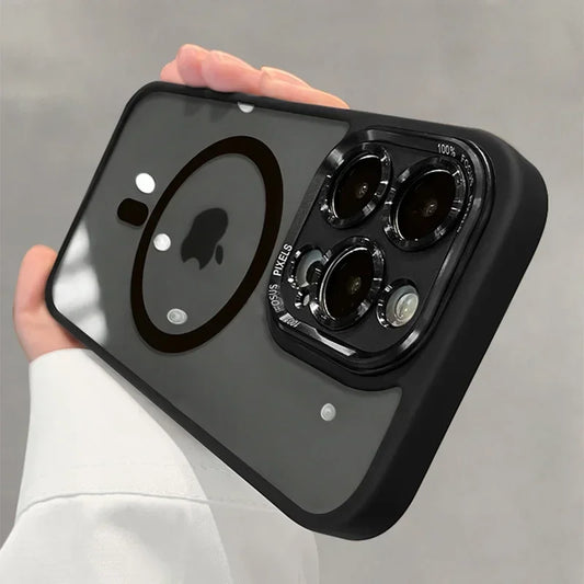 Luxury Magnetic Metal Lens Bumper Case