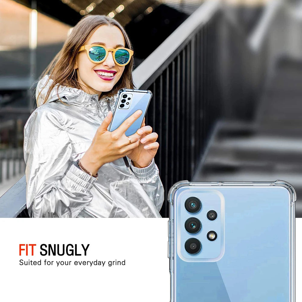 Shockproof Silicone Soft Case For Samsung A-Series