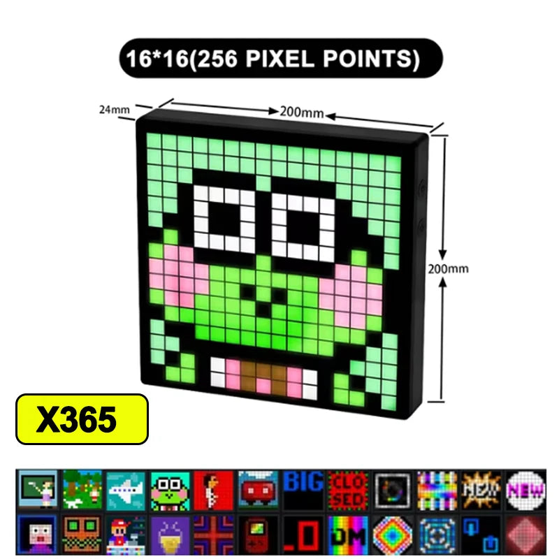 PixelCraft LED Matrix – Bluetooth RGB Art Display for Gaming & Decor