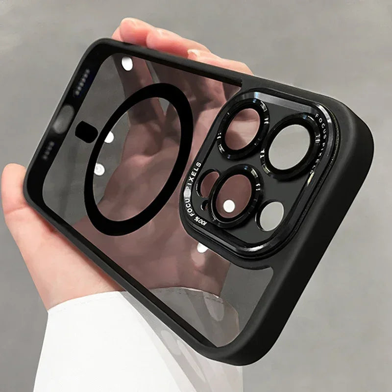 Luxury Magnetic Metal Lens Bumper Case