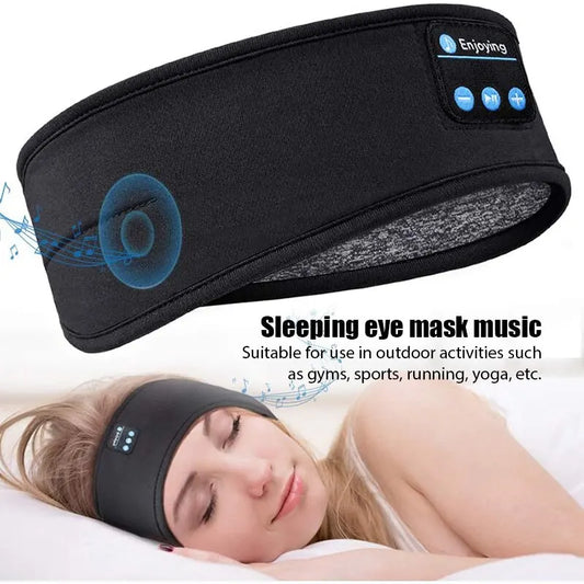 Bluetooth Sports Headband Earphones with Music and Sleep Mask Functionality