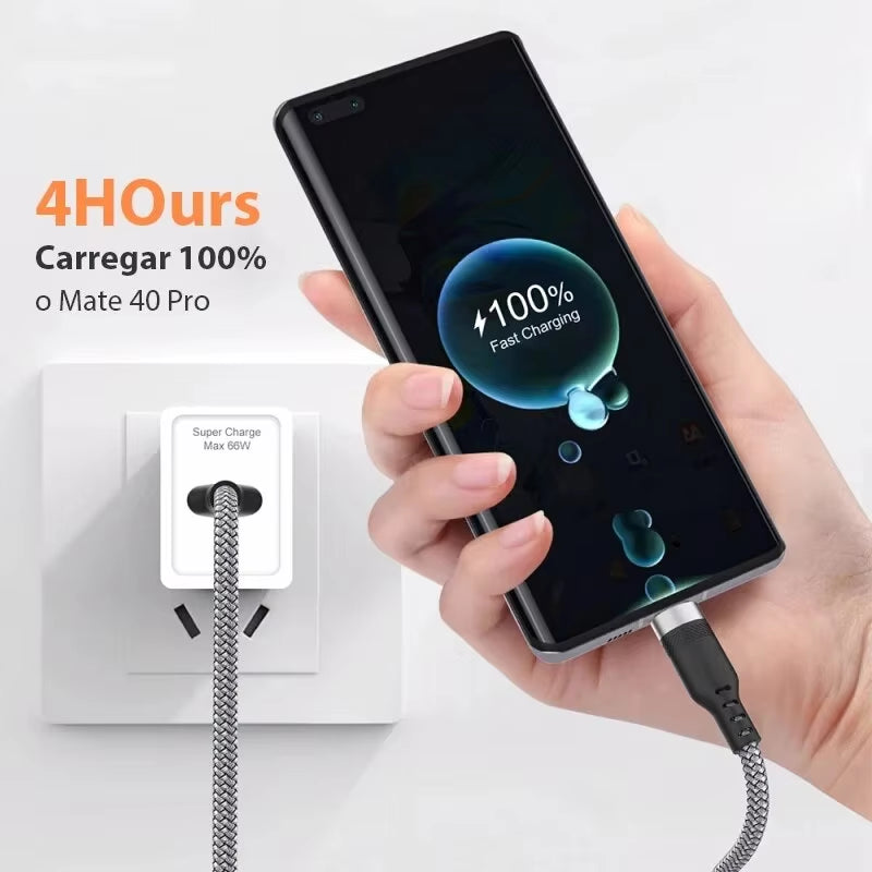 5-Meter Type-C USB Super Charging Cable (5A) Compatible with Huawei, Xiaomi, Vivo, and Leeco Smartphones