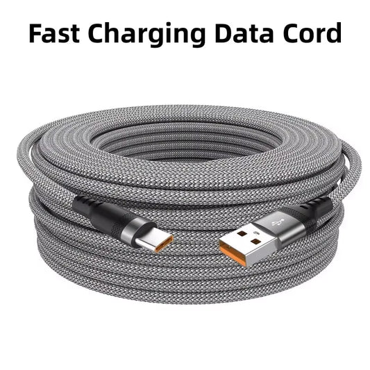 5-Meter Type-C USB Super Charging Cable (5A) Compatible with Huawei, Xiaomi, Vivo, and Leeco Smartphones