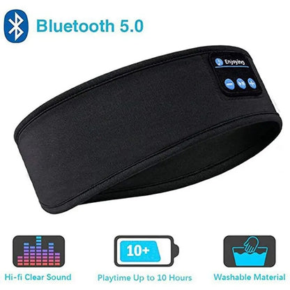 Bluetooth Sports Headband Earphones with Music and Sleep Mask Functionality