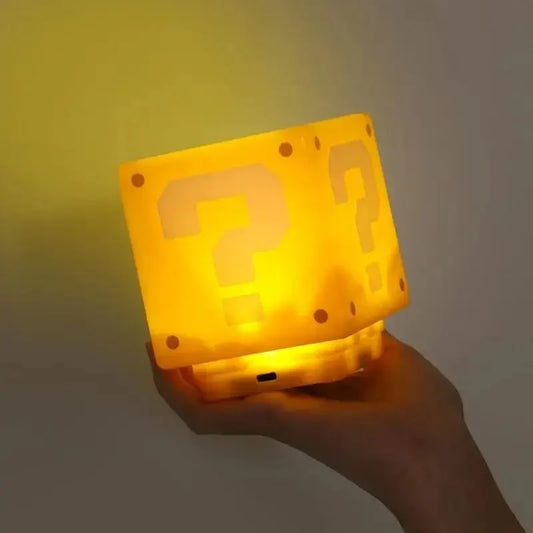 Mystery Block LED Night Light – USB Rechargeable Desk Lamp