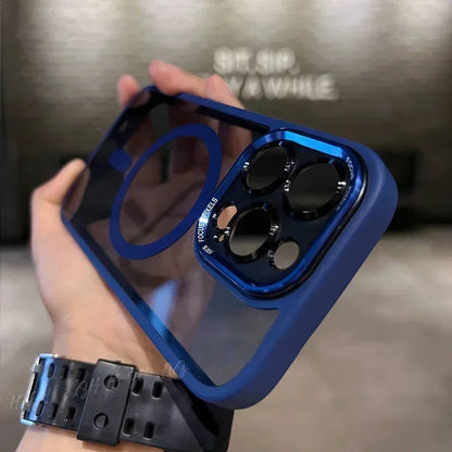 Luxury Magnetic Metal Lens Bumper Case