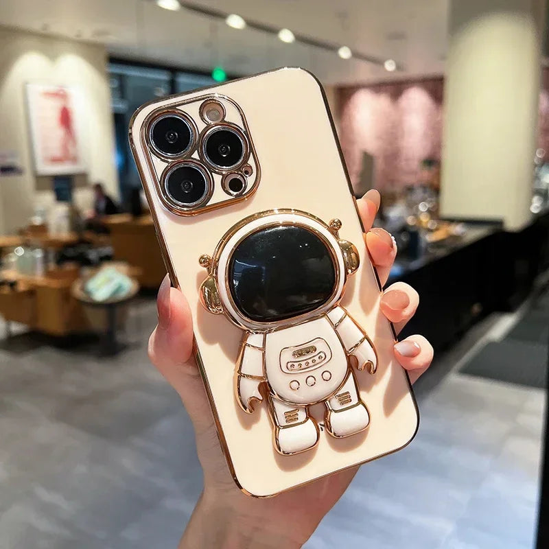 Astronaut Phone Stand Silicone Cover