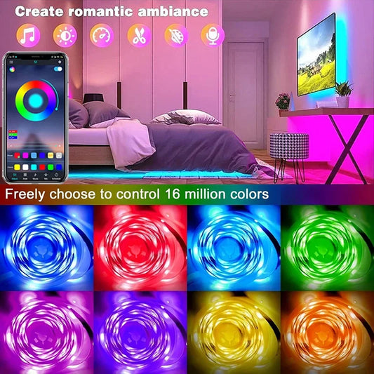 USB RGB LED Strip Lights – App Controlled Colour-Changing Light Tape