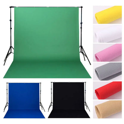Backdrop Cloth – Green/White/Black Cotton Screen for Studio & Streaming