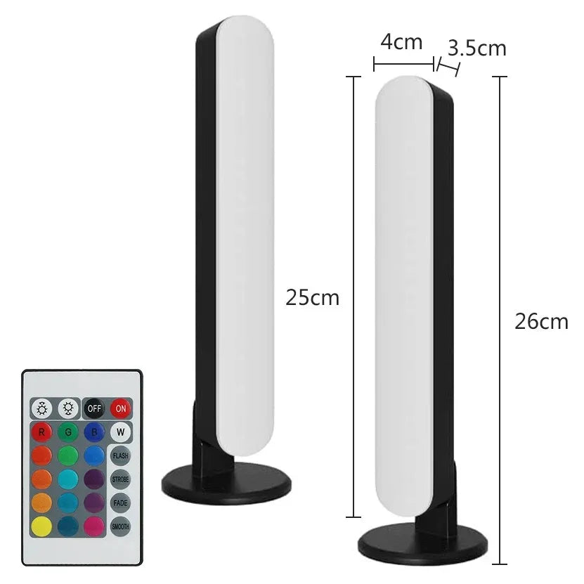 Smart RGB Sound Reactive Table Lamp – USB Powered Ambient Light