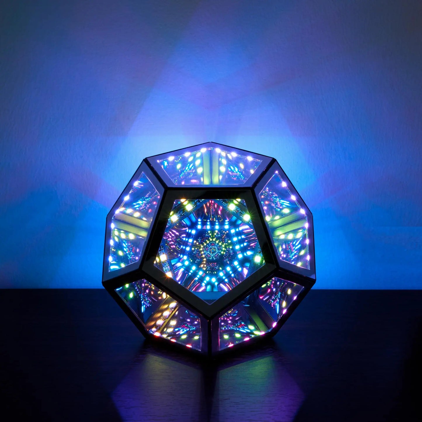 Dreamy Geometric Space LED Night Light - Creative 3D Infinity Mirror Art Lamp