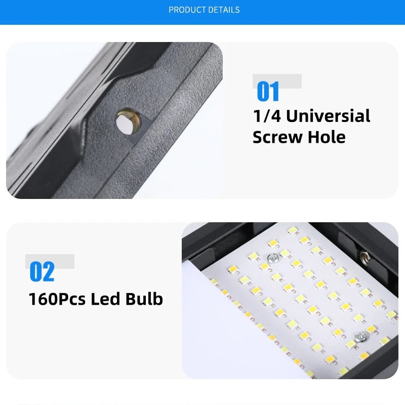 8-Inch RGB LED Video Light Panel – USB 5V, 3000K–6000K Adjustable