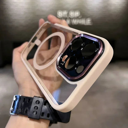 Luxury Magnetic Metal Lens Bumper Case