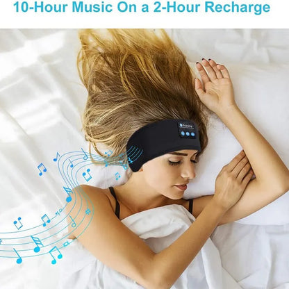 Bluetooth Sports Headband Earphones with Music and Sleep Mask Functionality